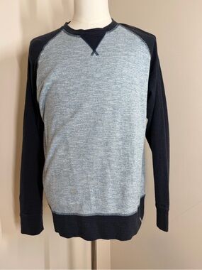 The North Face Men’s Copperwood Grey Blue -SZ L- Long Sleeve Pullover Crew Shirt